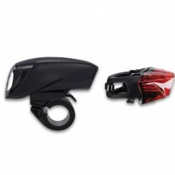 RFR Tour 90 USB Fahrrad Beleuchtungsset Schwarz