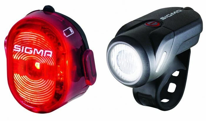 Sigma Aura 35 / Nugget II Fahrrad Beleuchtungsset Schwarz