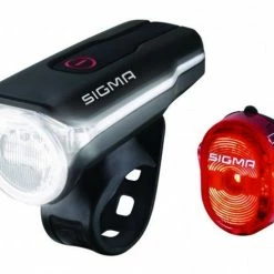 Sigm Aura 60 / Nugget II Fahrrad Beleuchtungsset Schwarz