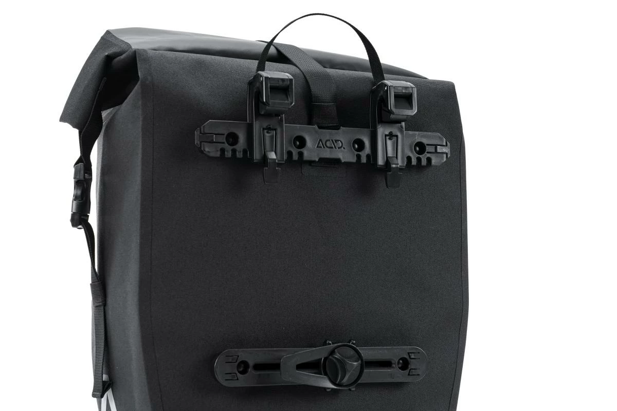 Acid Travlr Pure 15 Fahrrad Gepäckträgertasche Schwarz – Bild 4