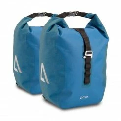 Acid Travlr Pro 20/2 Fahrrad Gepäckträgertasche Set Blau