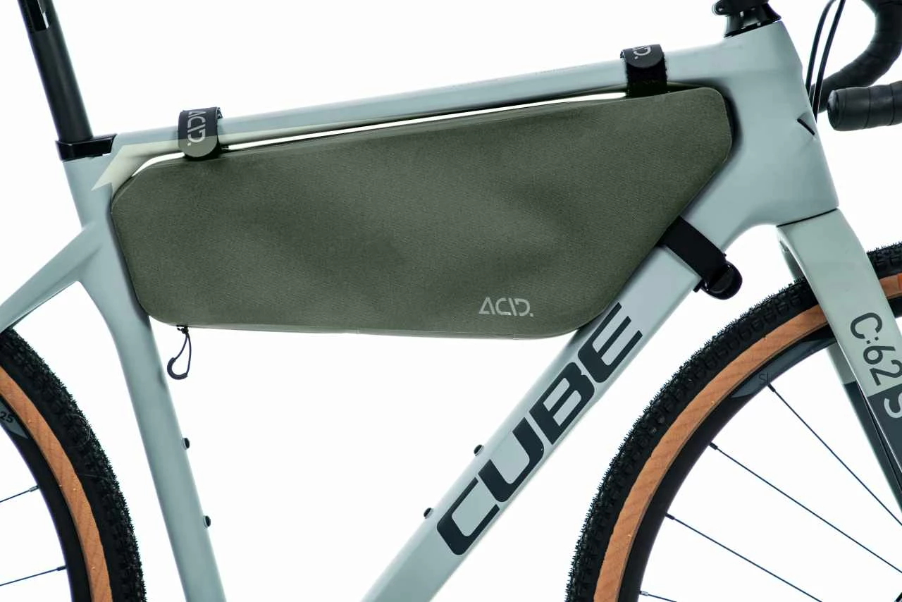Acid Pack Pro 4 Bikepacker Fahrrad Rahmentasche Grün – Bild 2