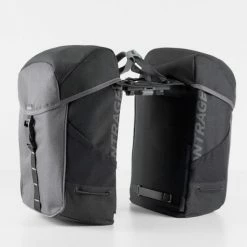 Bontrager Commuter Fahrrad Gepäckträgertasche / Doppeltasche Schwarz/grau