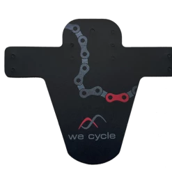 We Cycle Team Mudfender Fahrrad Schutzblech Schwarz/grau/rot