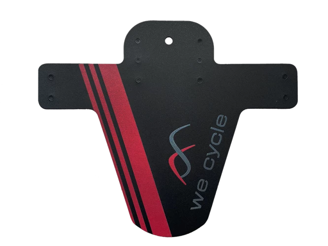We Cycle Team Mudfender Fahrrad Schutzblech Schwarz/rot