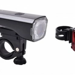 RFR Tour 25 USB Fahrrad Beleuchtungsset Schwarz